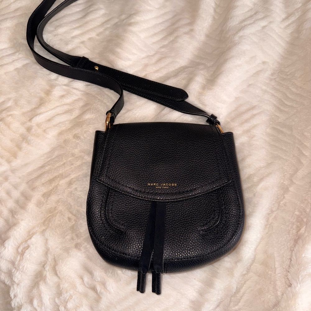 Marc Jacobs Textured leather Crossbody Saddle Bag
